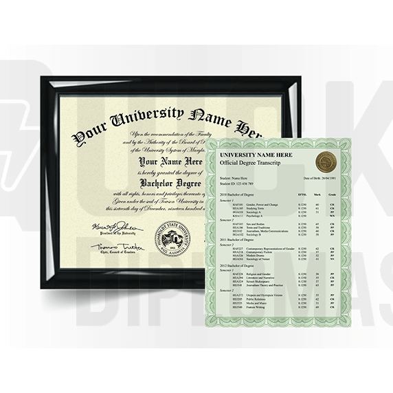 Bachelor Degree Diploma with Transcript