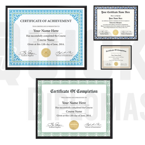 Replacement Certificates & Qualifications