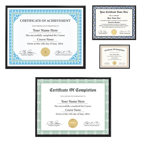 custom certificates